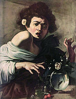 Caravaggio: Dreng bidt af en øgle (1594-1596)