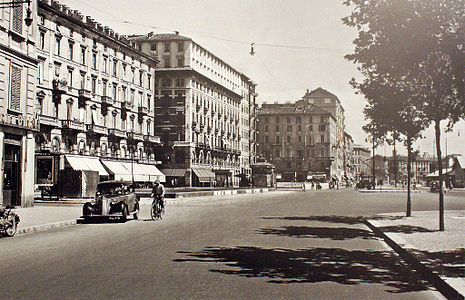 La piazzale Cantore dans les années 1950