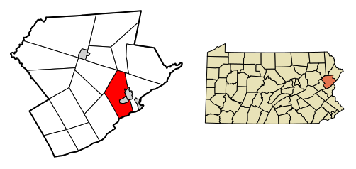 File:Monroe County Pennsylvania Incorporated Stroud Township Highlighted.svg