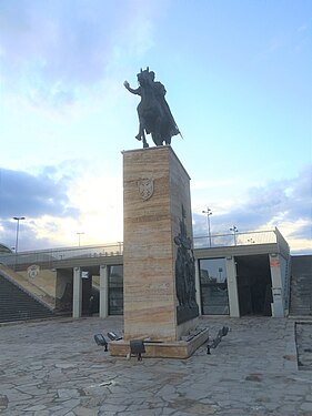 Monumental of Scanderbeg in Skopje