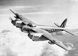 A de Havilland Mosquito FB.VI fighter-bomber used for testing rocket armament Mosquito 600pix.jpg