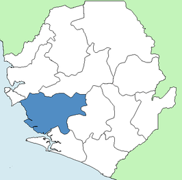 Kaart van Moyamba