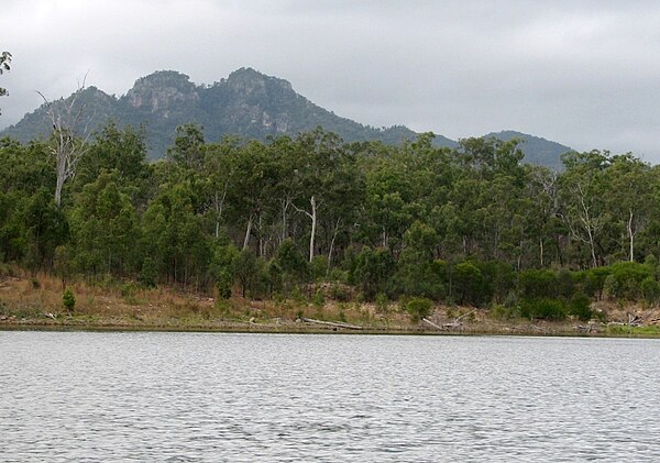 Mount Castletower and Lake Awoonga