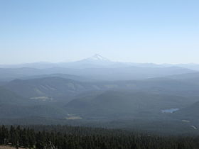 View from the peak of Mount Hood