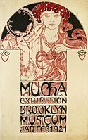 Альфонс Муха. Афіша «Виставка Бруклінського музею», 1921