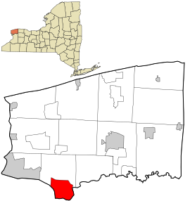 Niagara County New York incorporated and unincorporated areas North Tonawanda highlighted.svg