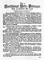 Lehden ensimmäinen numero 14.10.1758. Tuolloin sen nimi oli Norrköpings Weko-Tidningar.