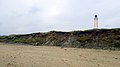 English: The North See (Skagerrak) beach in Hirtshals, Denmark. The Hirtshals Lighthouse in the background.