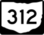 State Route 312 marker