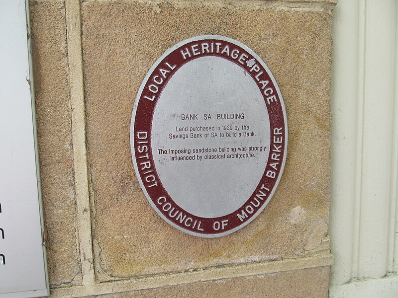 File:OIC mt barker historic bank sign.jpg