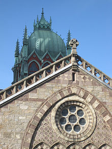 The lantern of Old South Church is inspired by the Basilica of Saint Mark in Venice, Italy. OSClantern.JPG