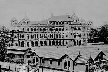 Elphinstone Lisesi'nin eski bir vintage fotoğrafı