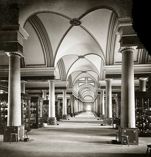 The Old Patent Office Building model room's interior during the American Civil War, c. 1861–1865