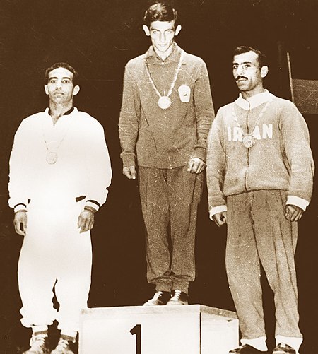 Osman El-Sayed, Dumitru Pârvulescu, Mohammad Paziraei 1960.jpg