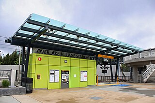 <span class="mw-page-title-main">Overlake Village station</span> Light rail station in Redmond, Washington