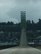 Vista de la joroba del puente