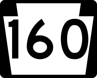 <span class="mw-page-title-main">Pennsylvania Route 160</span> State highway in Somerset and Cambria counties in Pennsylvania, United States