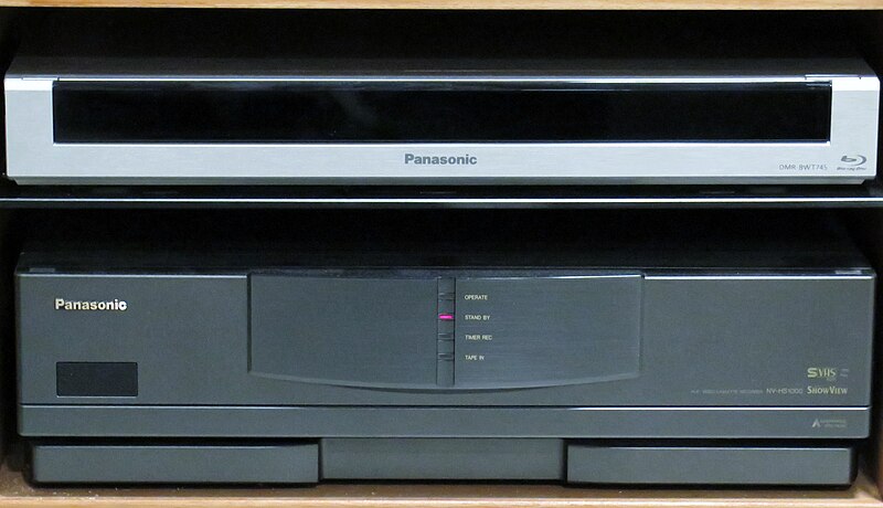 File:Panasonic S-VHS and Panasonic Blu-ray.jpg