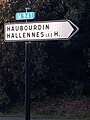 Panneau routier M941 Hallennes, Nord.jpg