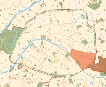 Carte des arrondissements parisien