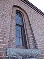 A window on the southwest side of the Pawtucket Gatehouse. Located near the the southeast end of the O'Donnell Bridge in Lowell, Massachusetts.