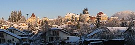 Peillonnex village seen from the——RD12 road