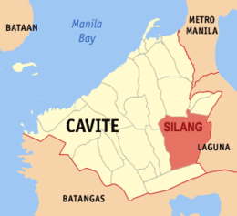 Silang - Carte