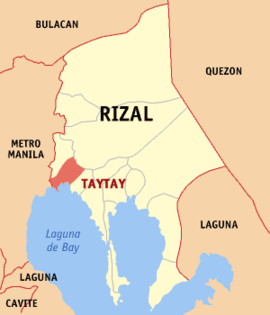 Taytay na Rizal Coordenadas : 14°34'9.01"N, 121°7'57.00"E