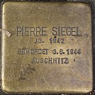 Stolperstein für Pierre Siegel