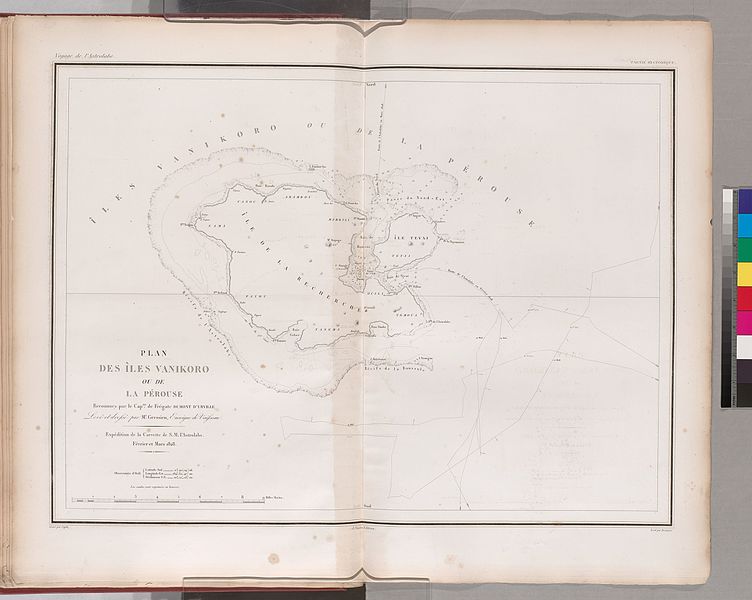 File:Plan des Îles Vanikoro ou de La Pélouse, reconnues par le capne de Frégate Dumont D'urville. Levé et drefsé par Mr. Cressien, Enseigne de vaifseau. expedition de la corvette de la corvette (NYPL b13624459-1266769).jpg