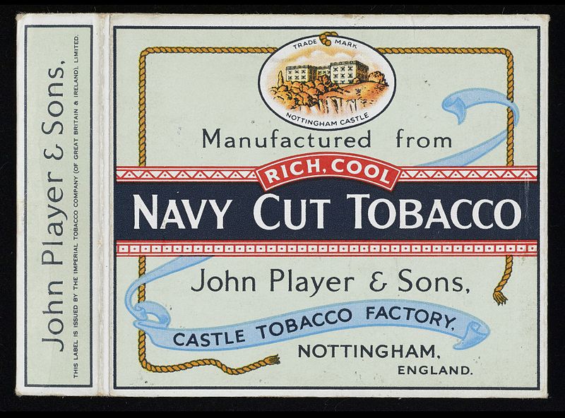 File:Player's Cigarettes packet(back) Wellcome L0040516.jpg