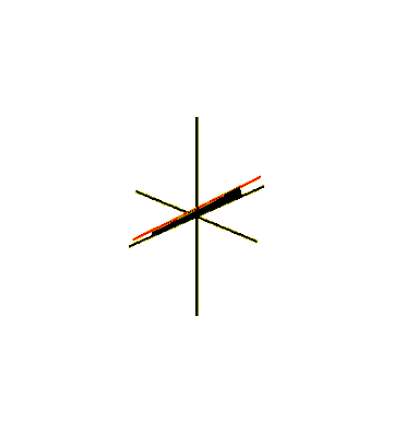 Plücker'in konoidi, bir çizgi parçasının farklı bir hareketiyle süpürüldü