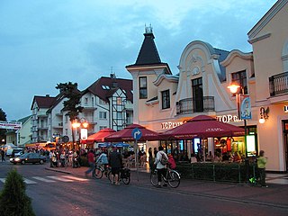 Pobierowo Village in West Pomeranian, Poland