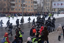 Manifestations du 31 janvier à Moscou.