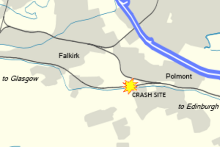 Polmont rail accident location