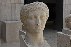 Poppaea Sabina, wife of Emperor Nero, d. 65 CE, National Archeological Museum, Madrid (1) (29072108010).jpg