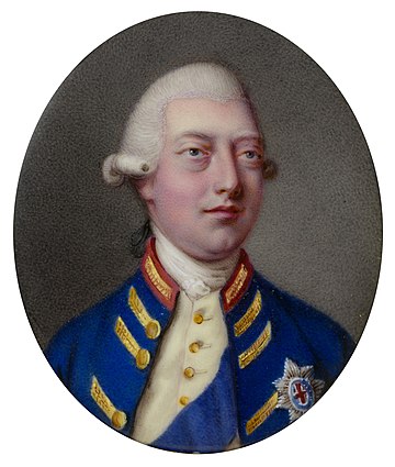 Portrait of George III by Johann Heinrich von Hurter, 1781 (Royal Collection)
