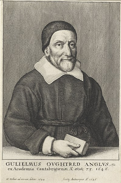 William Oughtred engraving by Wenceslaus Hollar