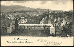 Пощенска картичка от 1903 г. на Škocjan