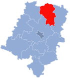 Location of the powiat Kluczborski in the Opole Voivodeship