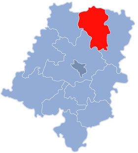 A Powiat de Kluczbork elhelyezkedése