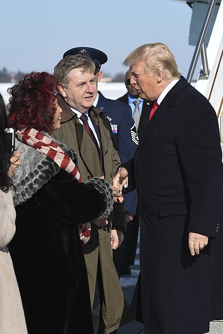 Saccone and his wife greeting U.S. President Donald Trump