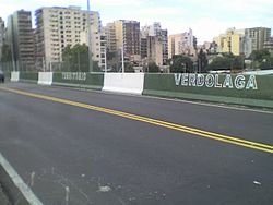 Pintadas sobre el Puente Caballito