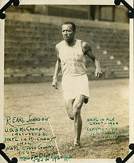 Earl Johnson (athlete) athletics competitor