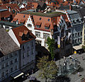 Marienplatz mit ehem. Kaufhaus Knopf (heute Boutique You Cult) und Schad-Brunnen