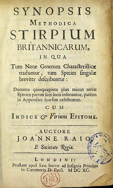 File:Ray, John – Synopsis methodica stirpium britannicarum, 1690 – BEIC 8764527.jpg