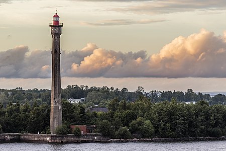 Lighthouse in Kronstadt, Saint Petersburg, by Tsy1980