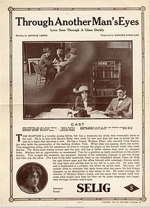 Dépliant de sortie pour À TRAVERS LES YEUX D'UN AUTRE HOMME, 1913.jpg
