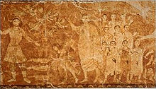 Resurrection of the dead, fresco from the Dura-Europos synagogue Resurrection of the Dead vision.jpg
