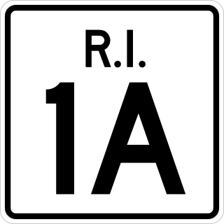 <span class="mw-page-title-main">Rhode Island Route 1A</span> State highway in Washington County, Rhode Island, US